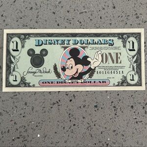 1994 $1 Disney Note